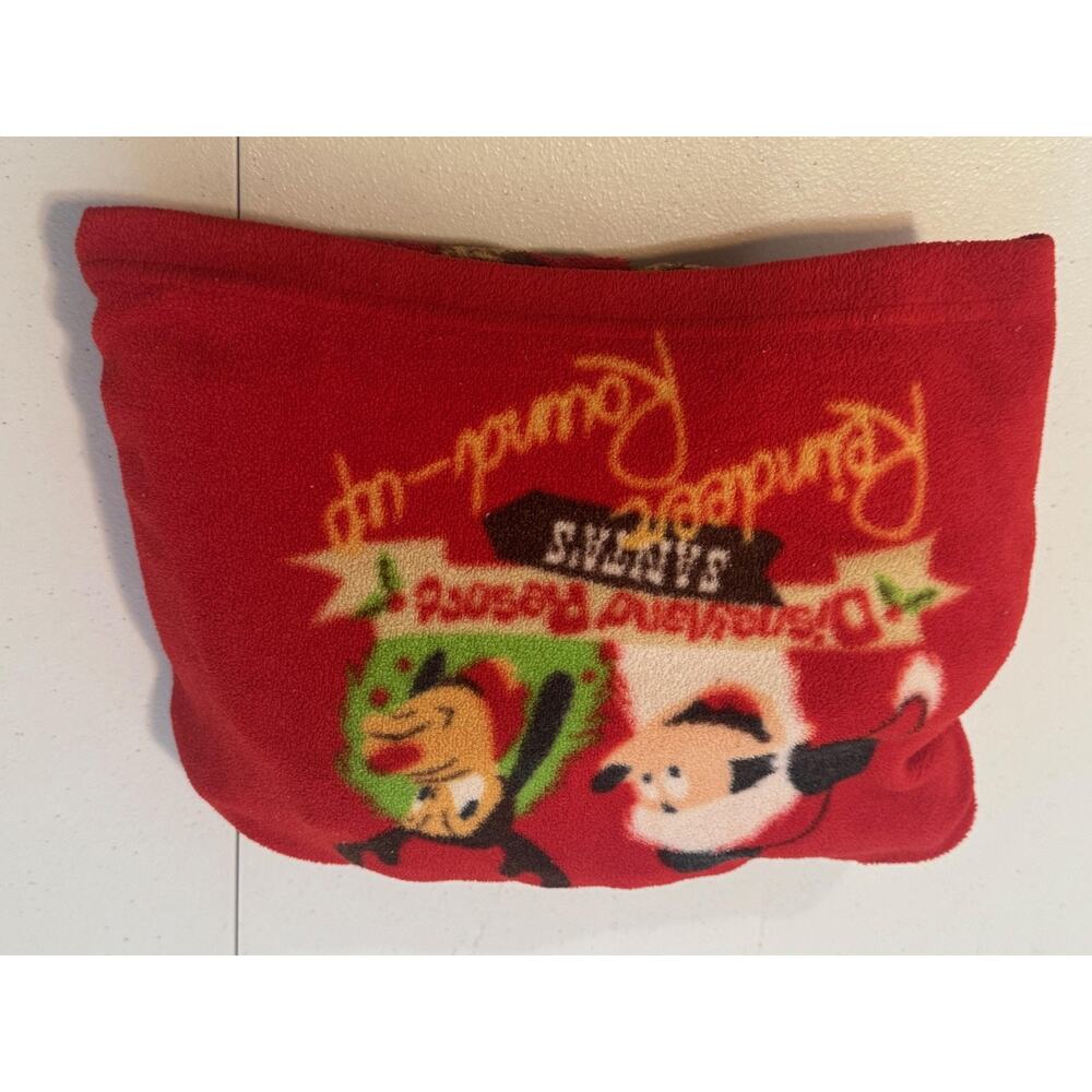 Disneyland Resort Santas Reindeer Fleece Throw 35X46 Mickey Festive - Picture 9 of 10